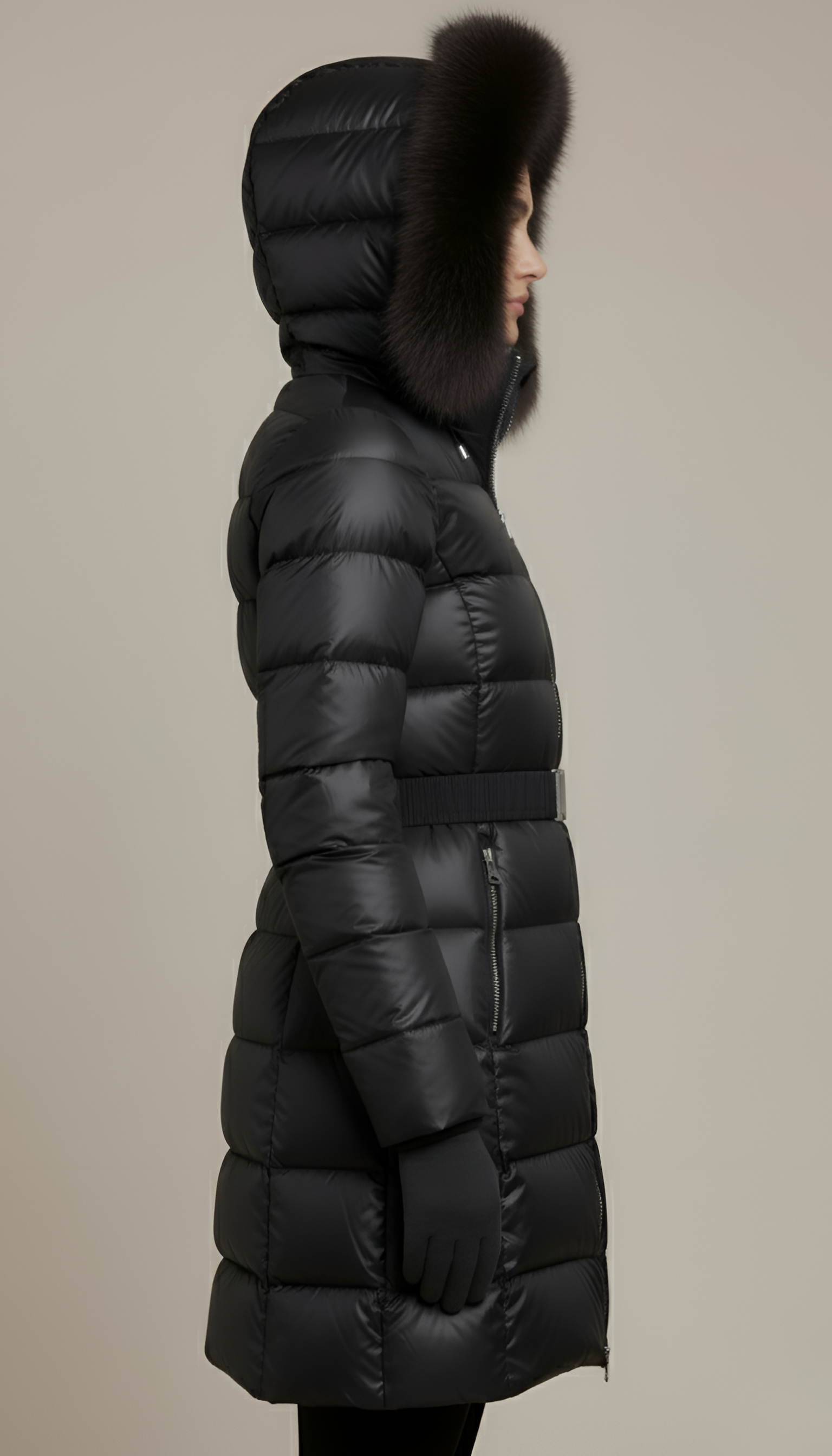 Lisa - Black Puffy Jacket