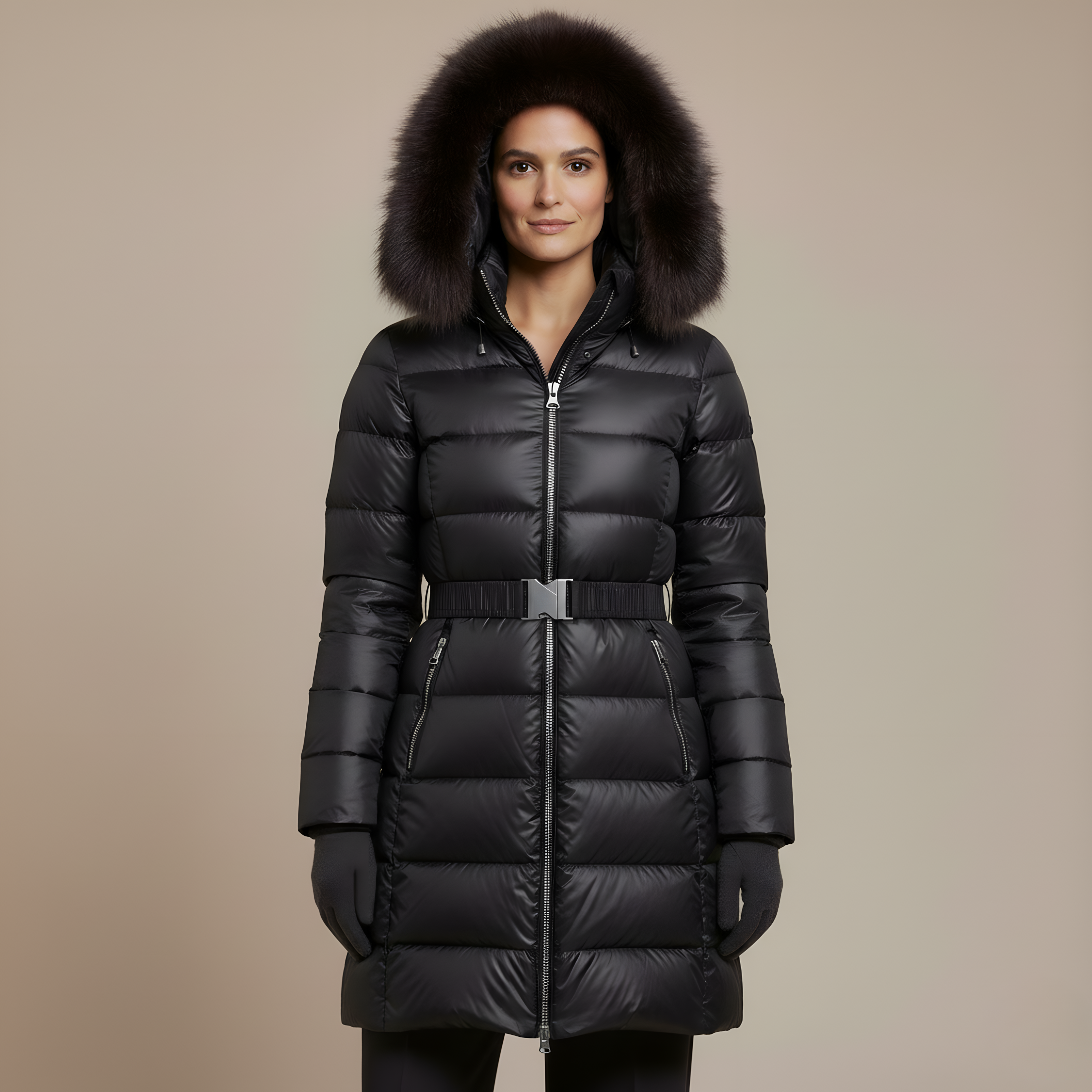 Lisa - Black Puffy Jacket