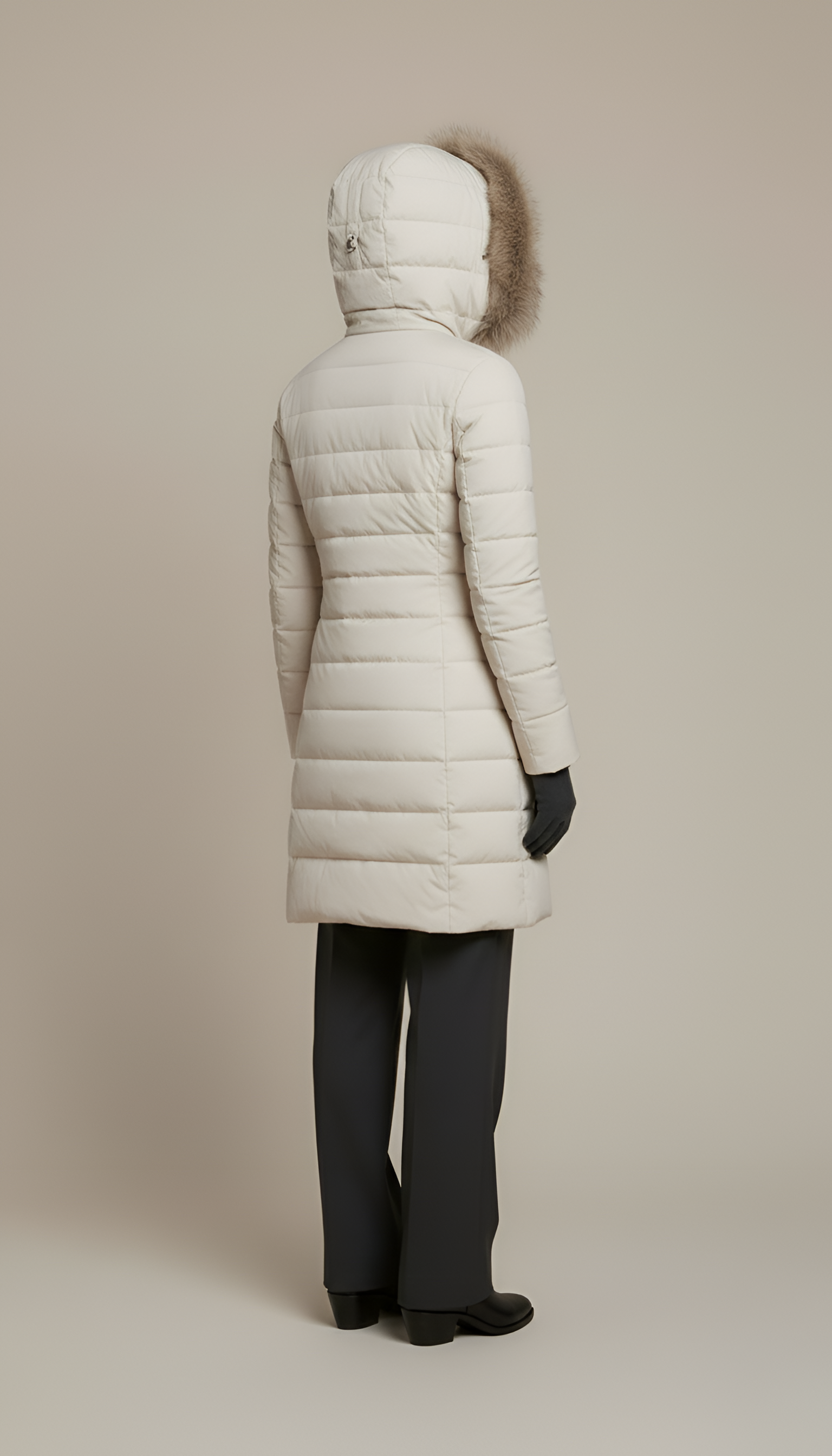 Anna - White Winter Jacket