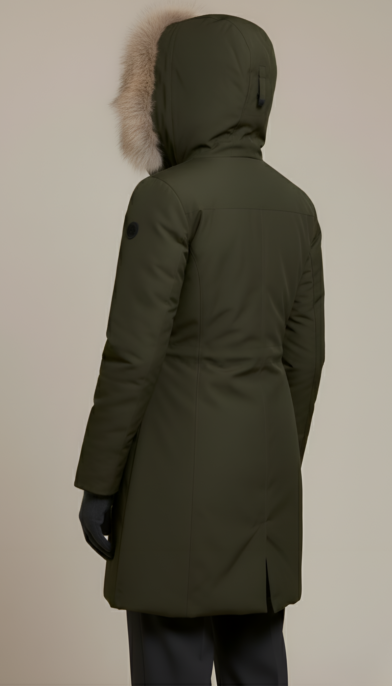 Jane - Navy Green Winter Jacket