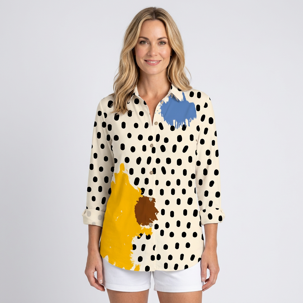 Women’s Floral Print Shirt Blouse Relaxed Fit