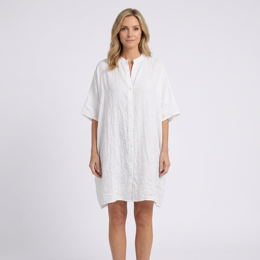 Women Beach Cover Up Short Sleeve Tie Front Casual Holiday