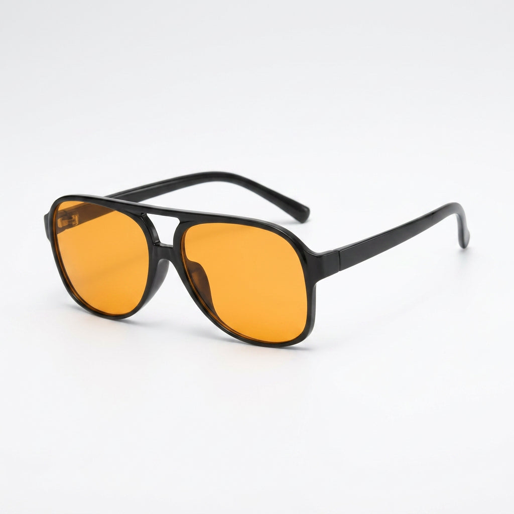 Aviator Sunglasses Tinted Lens Lightweight Frame