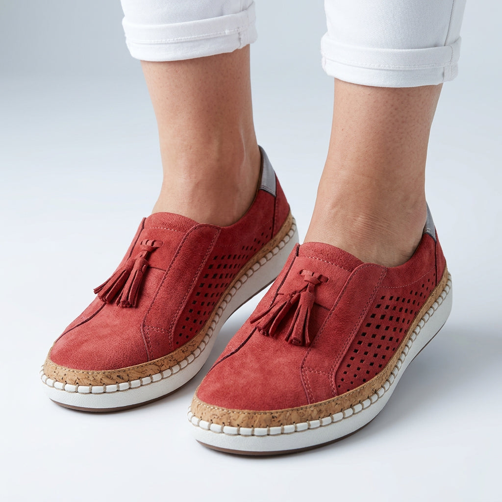 Women Slip On Loafers Tassel Casual