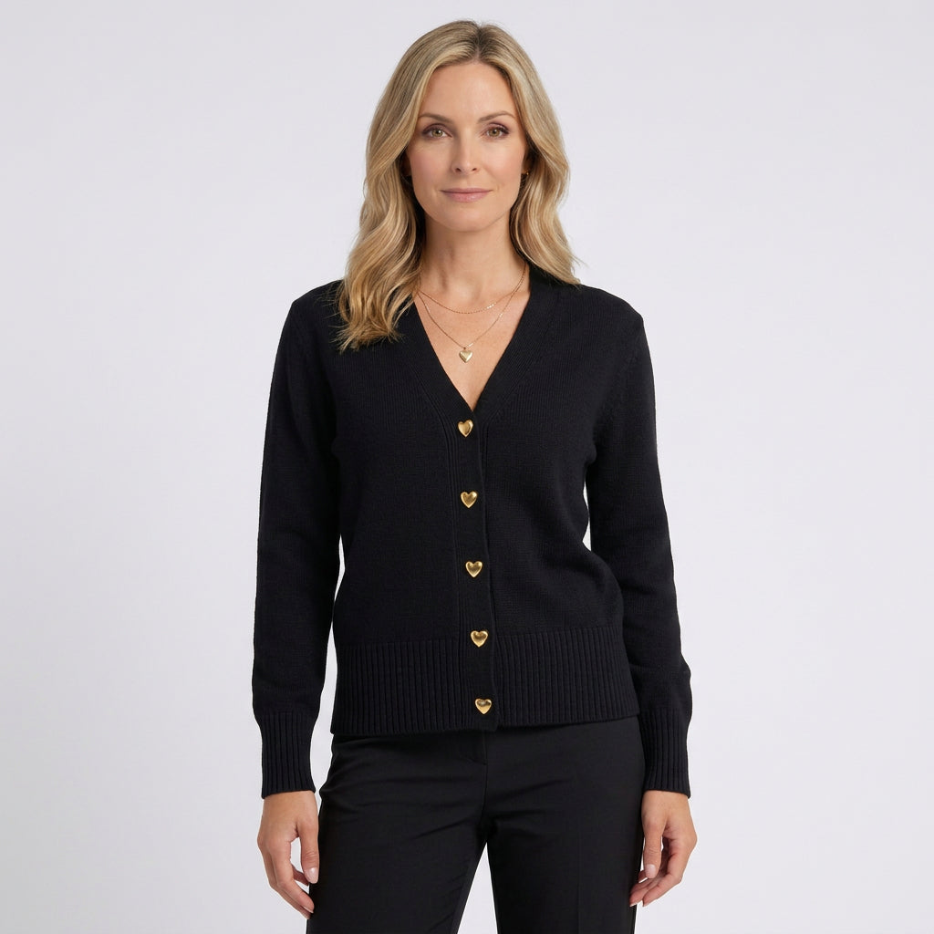 Women V Neck Knit Cardigan Long Sleeve Casual Everyday