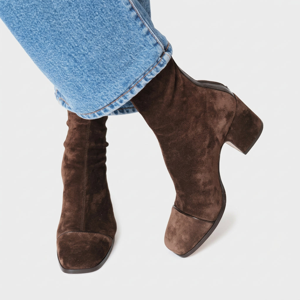 Women Ankle Boots Block Heel Casual Everyday