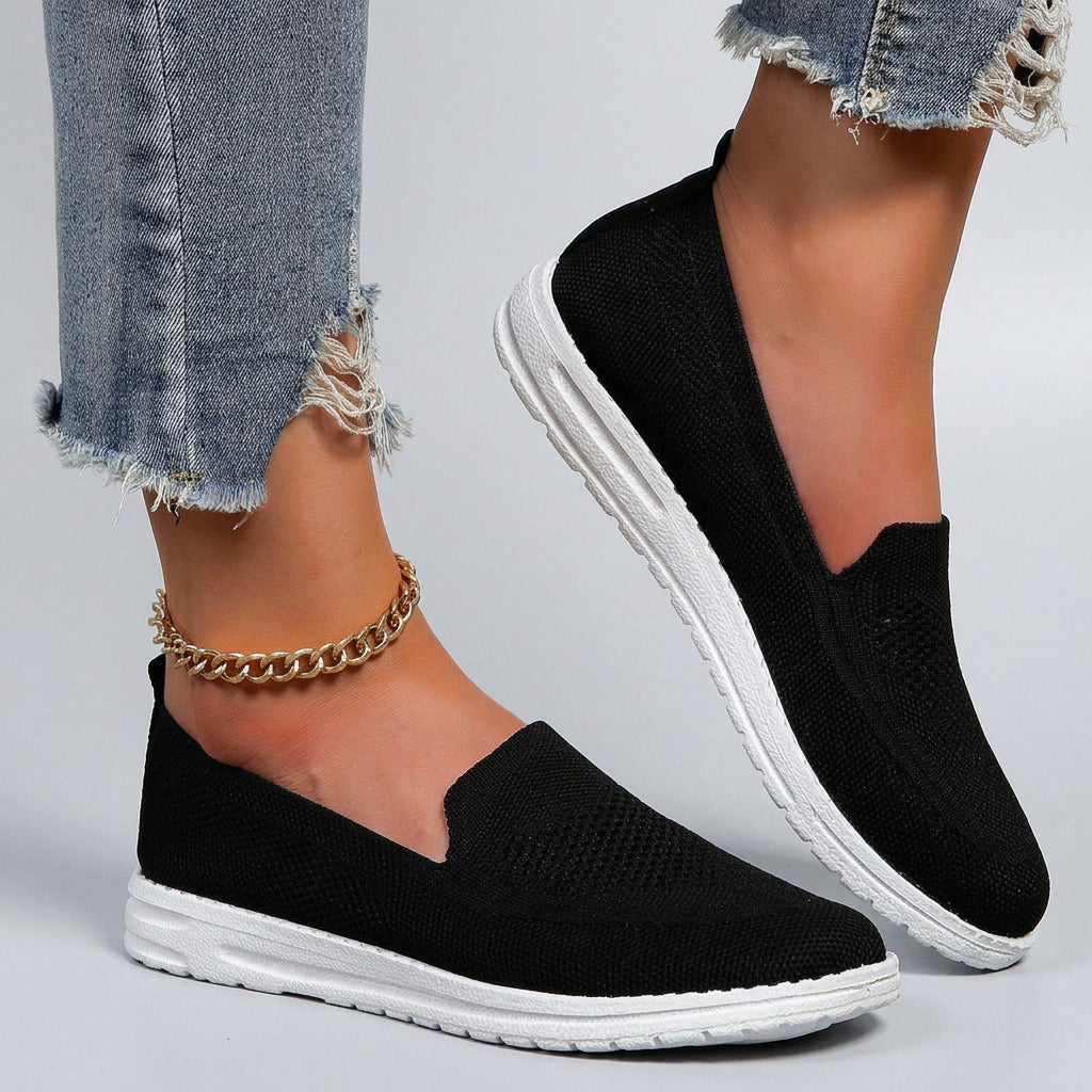 Women Slip On Knit Shoes Casual Everyday Comfort