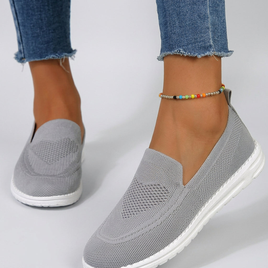 Women Slip On Knit Shoes Casual Everyday Comfort