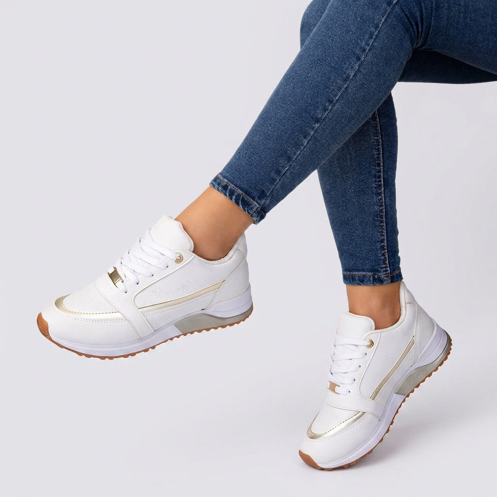 Women’s Lace Up Trainers Cushioned Sole Comfort Fit