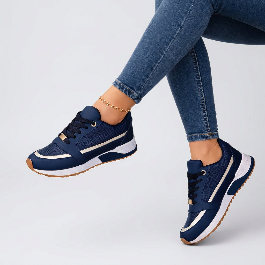 Women’s Lace Up Trainers Cushioned Sole Comfort Fit