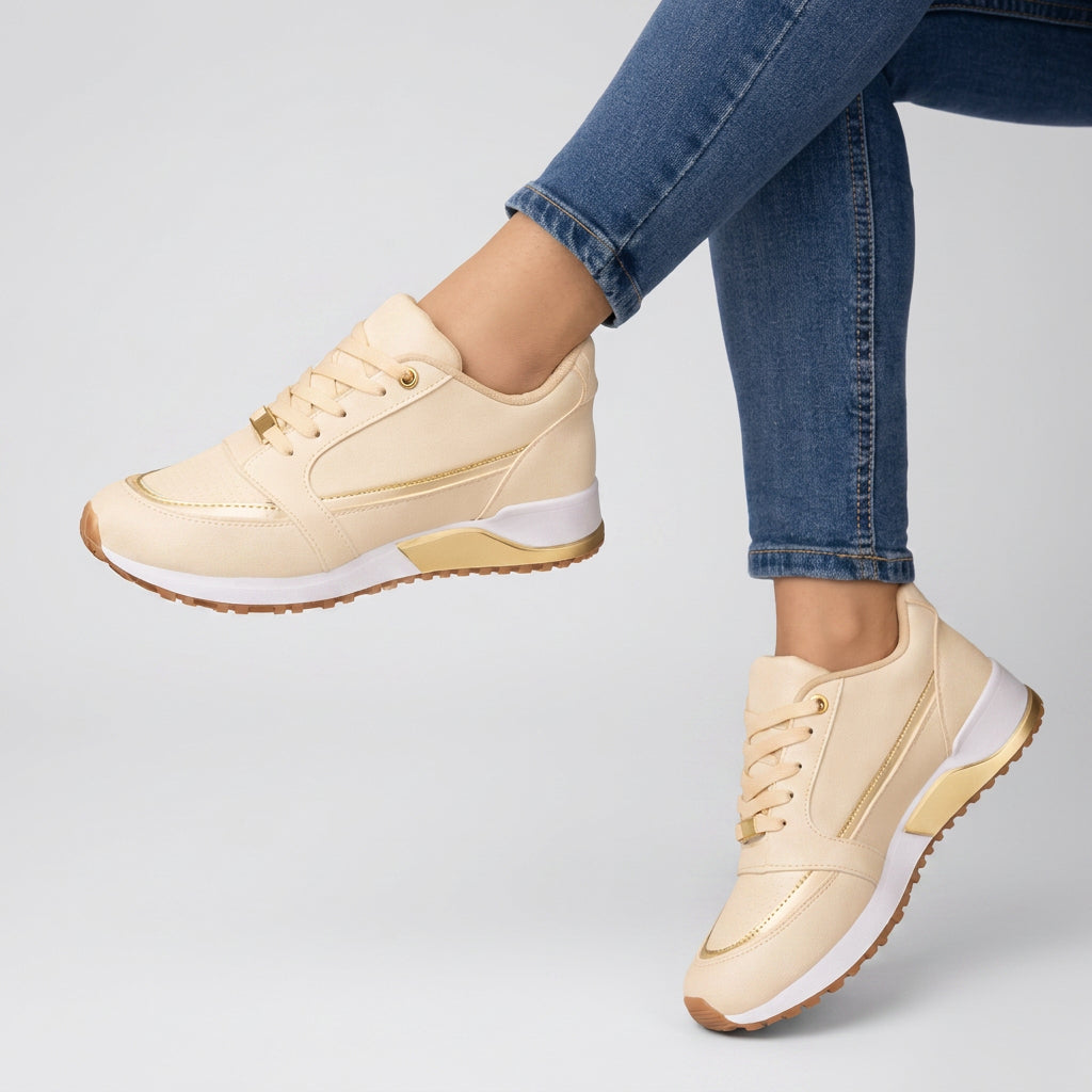 Women’s Lace Up Trainers Cushioned Sole Comfort Fit