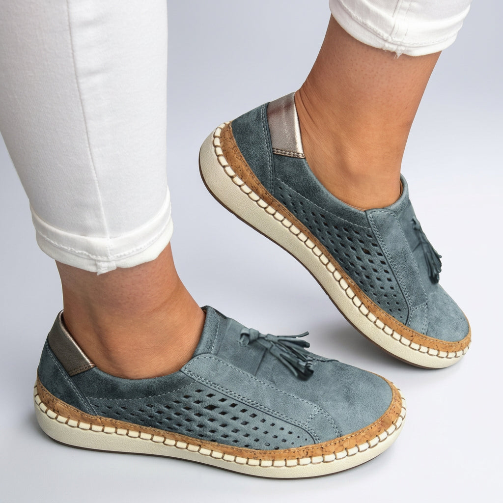 Women Slip On Loafers Tassel Casual