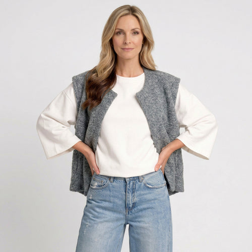 Women Knit Vest Sleeveless Layering Top Casual Everyday