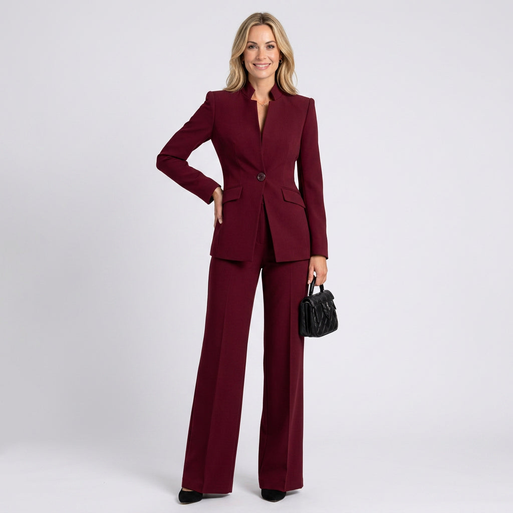 Women’s Tailored Trouser Suit Set Structured Fit