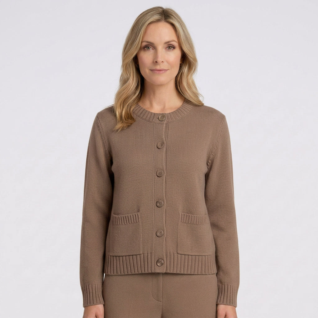 Women Button Front Knit Cardigan Long Sleeve Casual Everyday