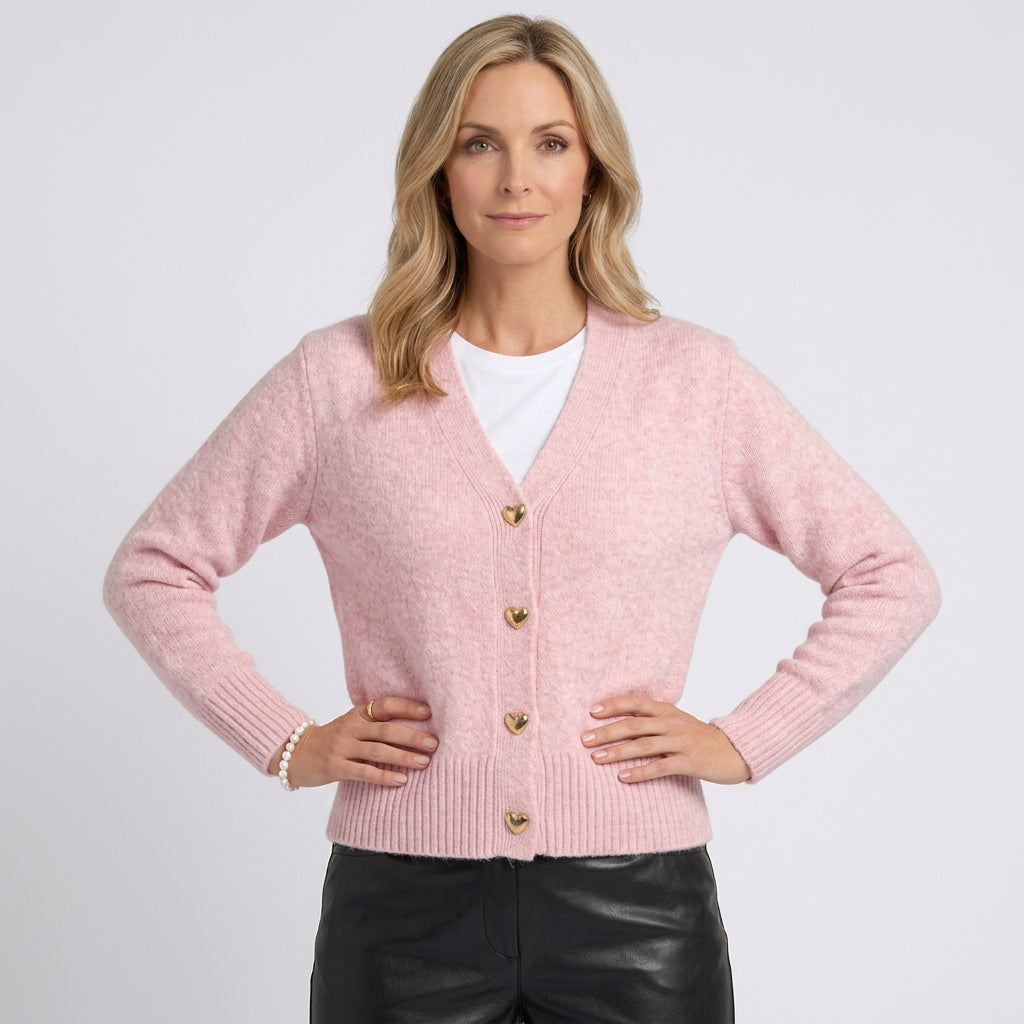 Women V Neck Knit Cardigan Long Sleeve Casual Everyday